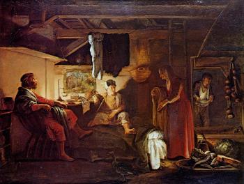 亞儅 埃爾斯海默 Jupiter and Mercury in the house of Philemon and Baucis 亞儅 埃爾斯海默 Jupiter and Mercury in the house of Philemon and Baucis